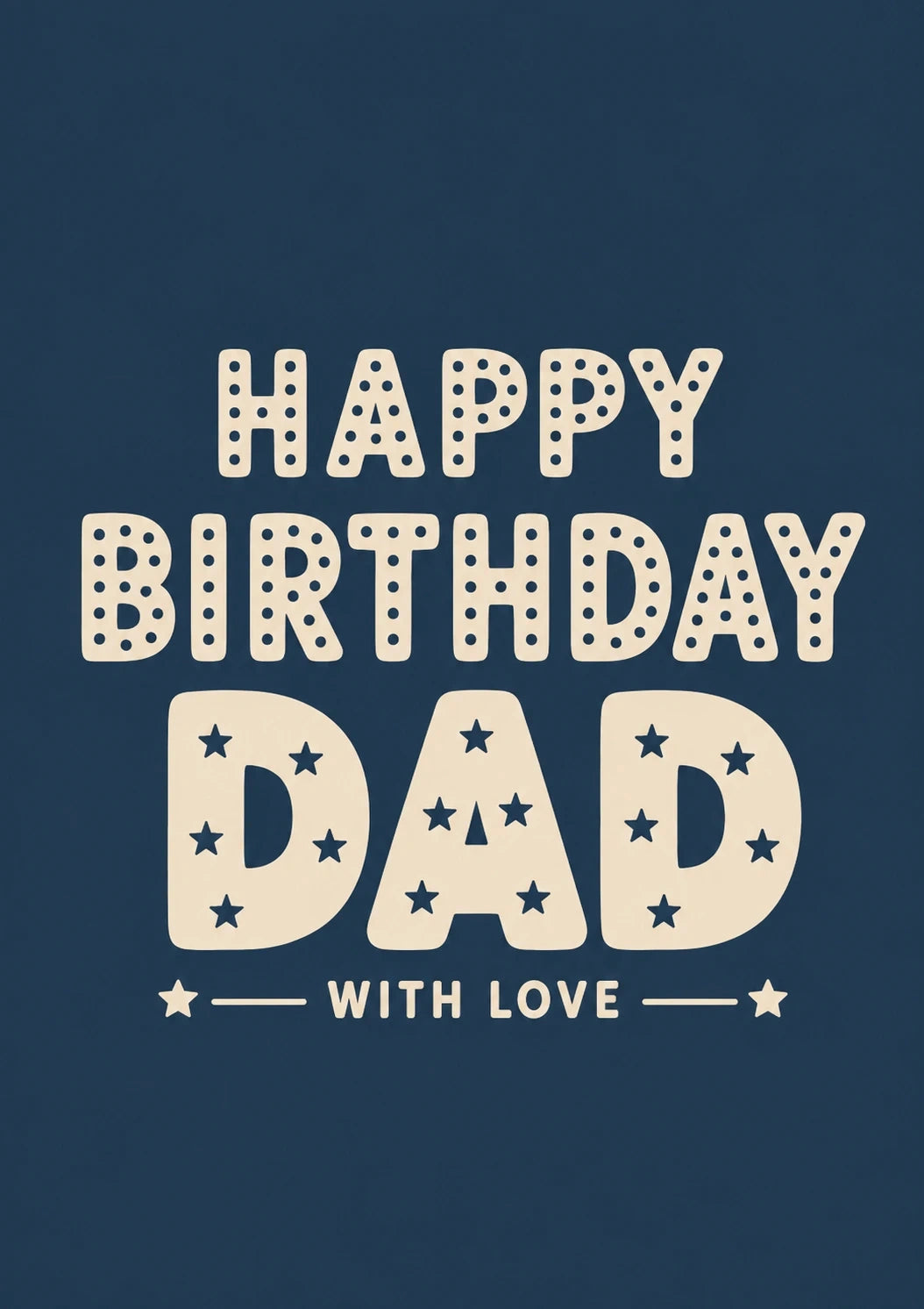 Birthdays - Personalised Card — with punch holes