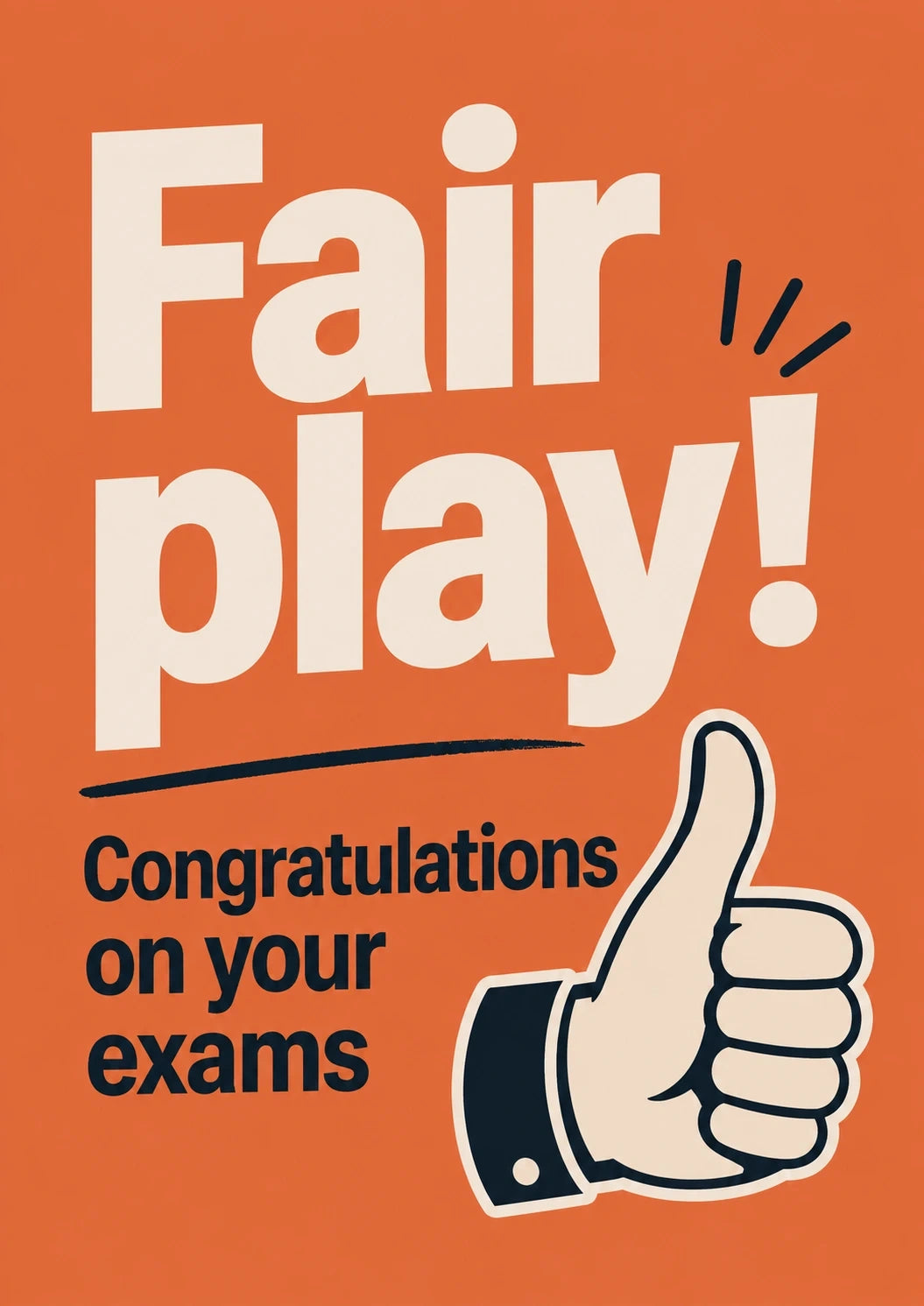 Congratulations - Personalised Card — with punch holes