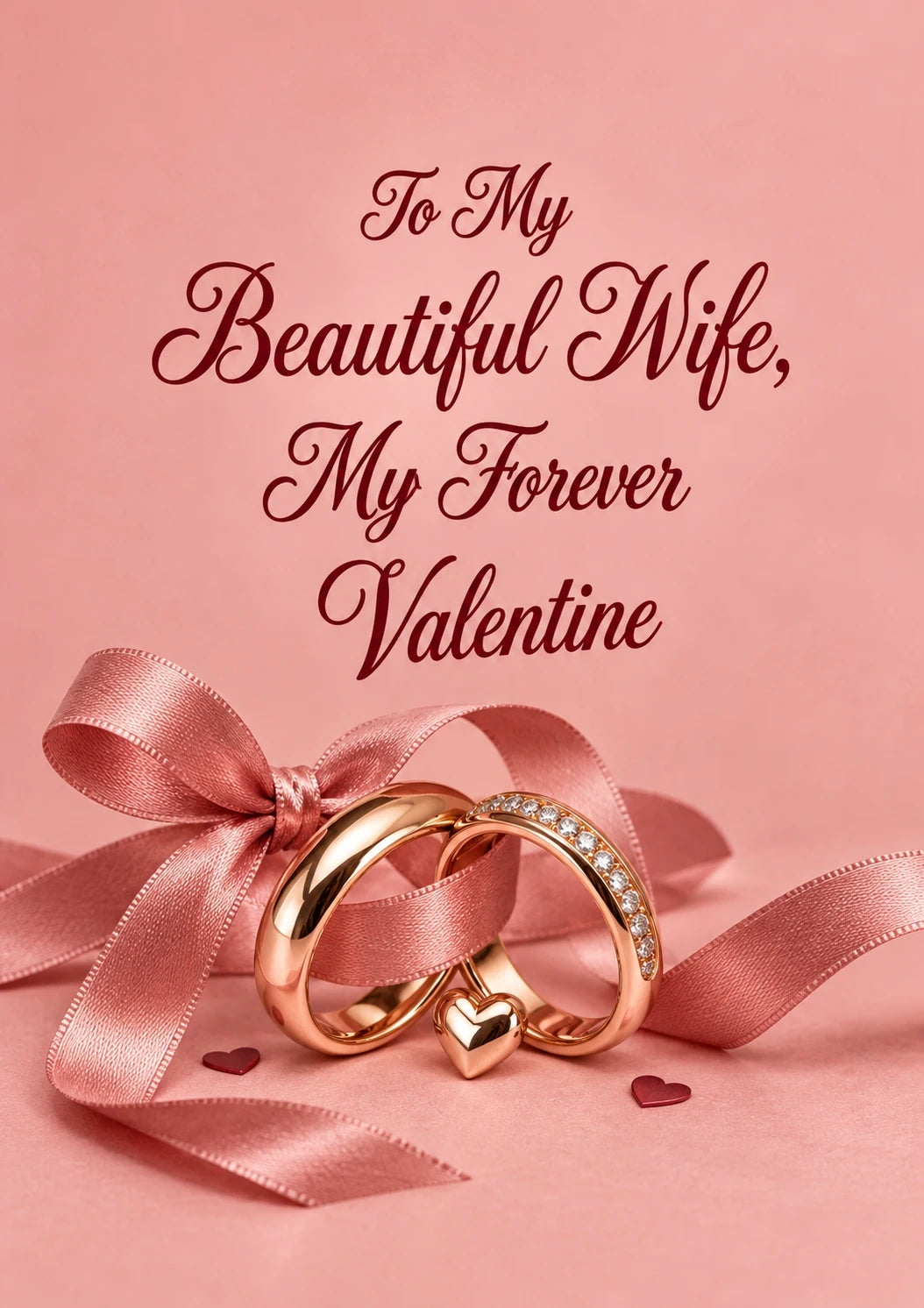 Valentine's day - Personalised Card — with punch holes