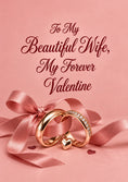 Load image into Gallery viewer, Rose Gold Wedding Rings valentine's day Card for Wife
