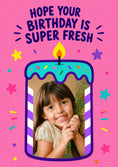 Load image into Gallery viewer, Birthdays - Personalised Card — with punch holes
