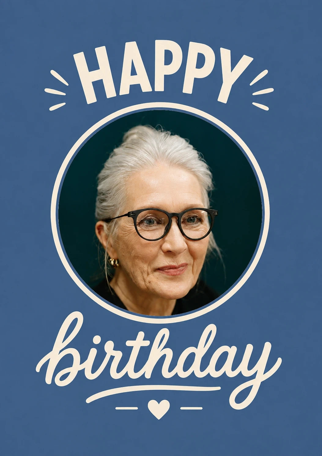 Birthdays - Personalised Card — with punch holes