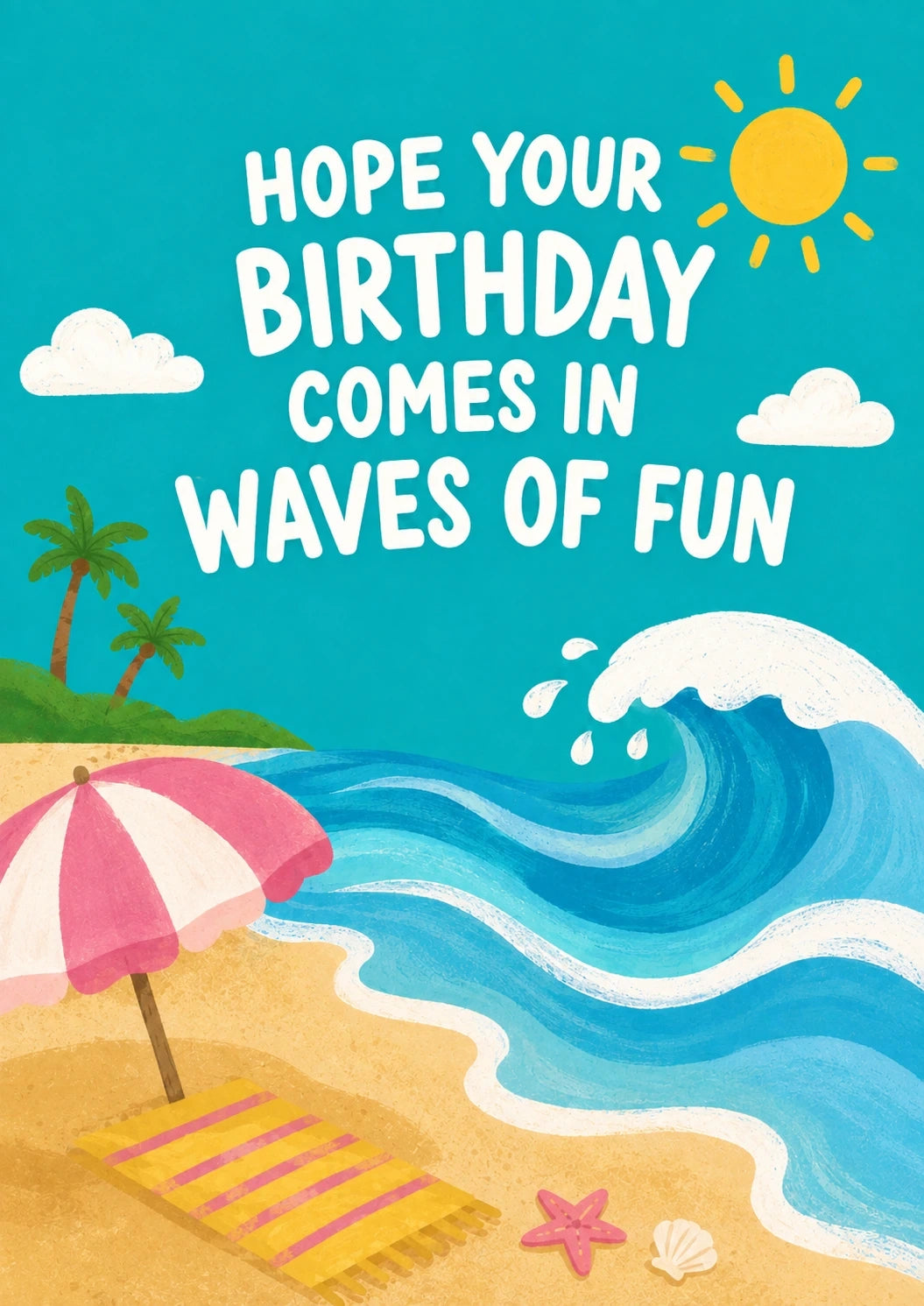 Birthdays - Personalised Card — with punch holes