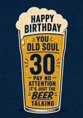 Load image into Gallery viewer, Funny Beer Pint Glass 30th Birthday Card for Him
