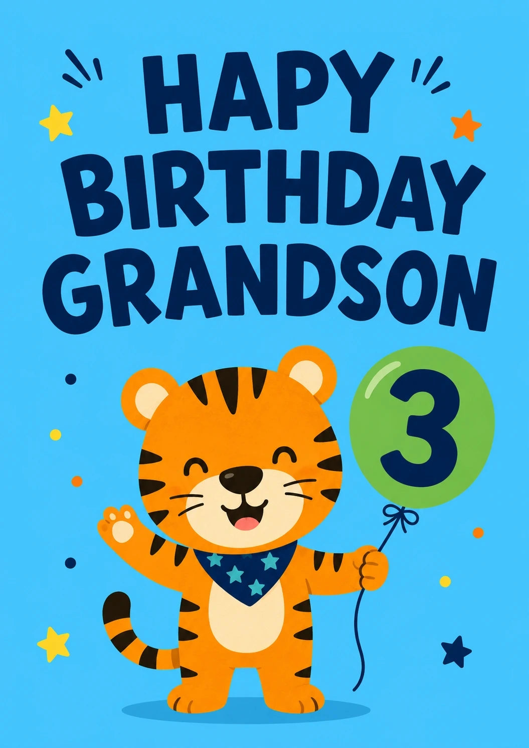Birthdays - Personalised Card — with punch holes