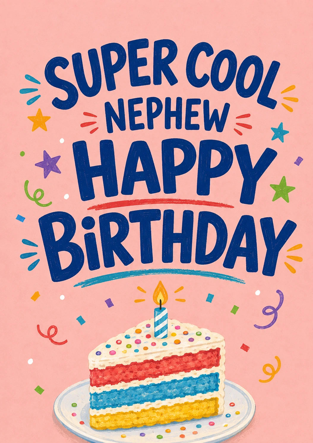 Super Cool Nephew Happy Birthday Card for Him