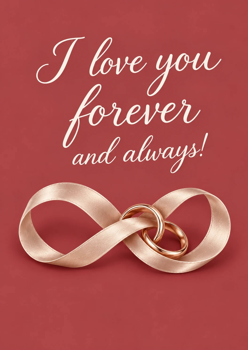 Valentine's day - Personalised Card — with punch holes