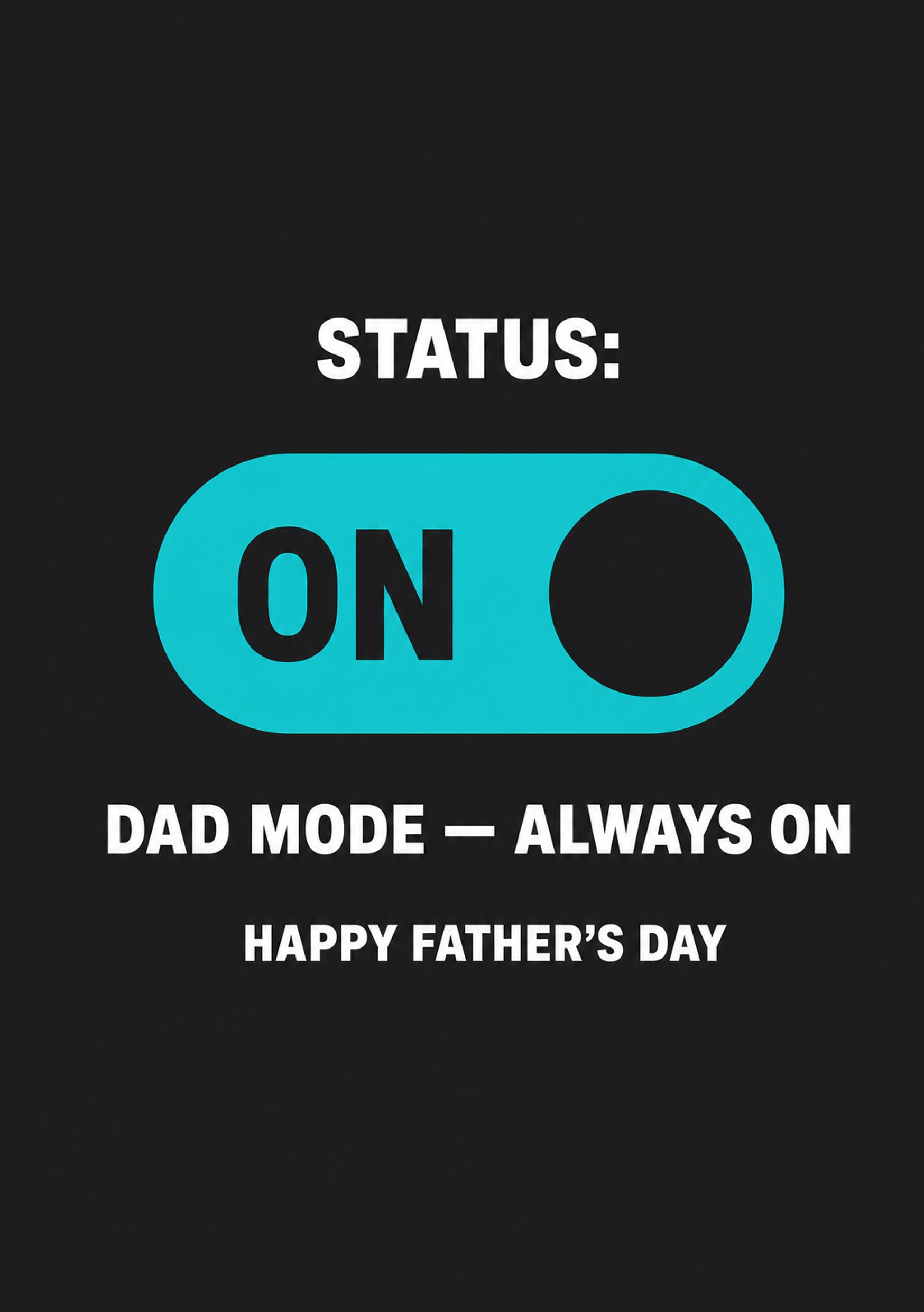 Fathers Day - Personalised Card — with punch holes
