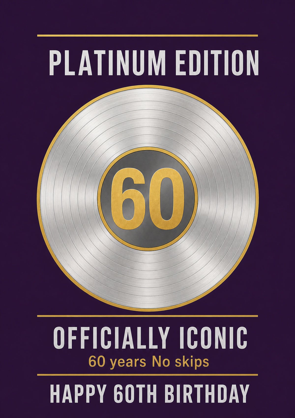 Edition Officially Iconic 60th Birthday Card