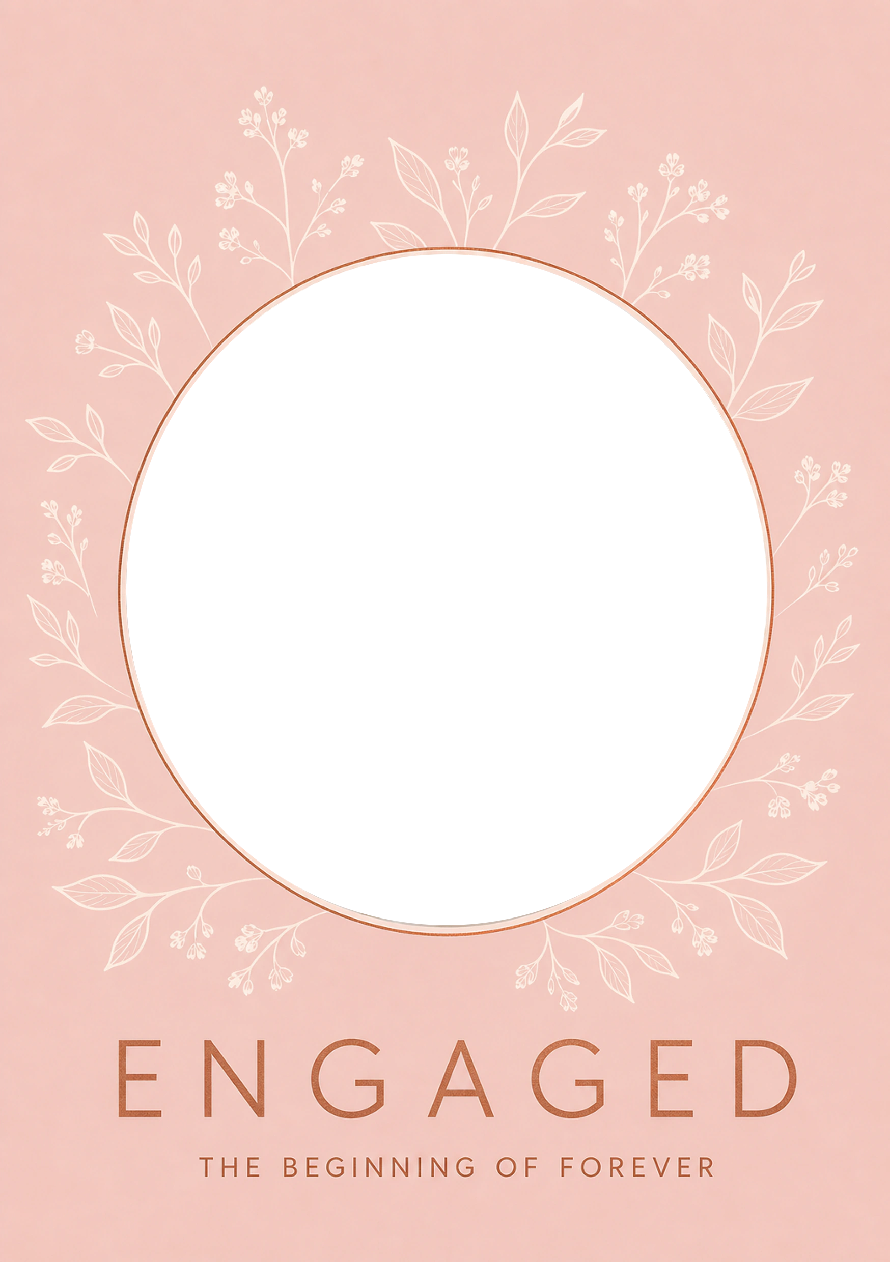 Engagement - Personalised Card — with punch holes