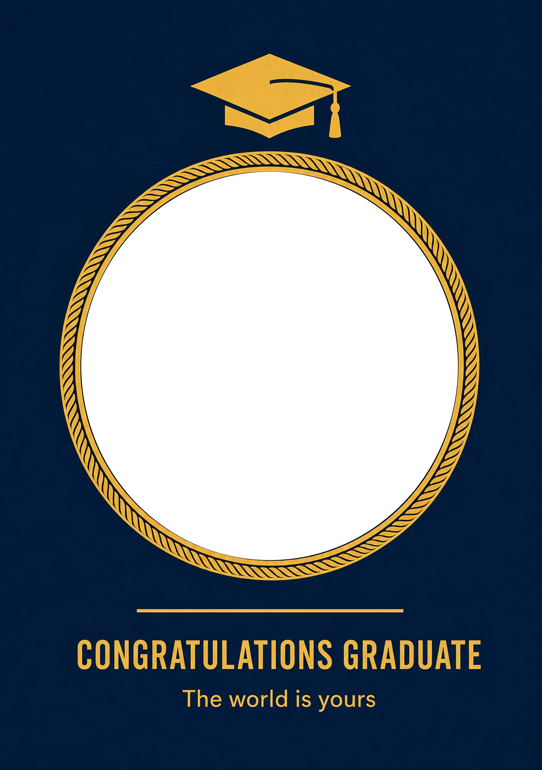 Graduation - Personalised Card — with punch holes