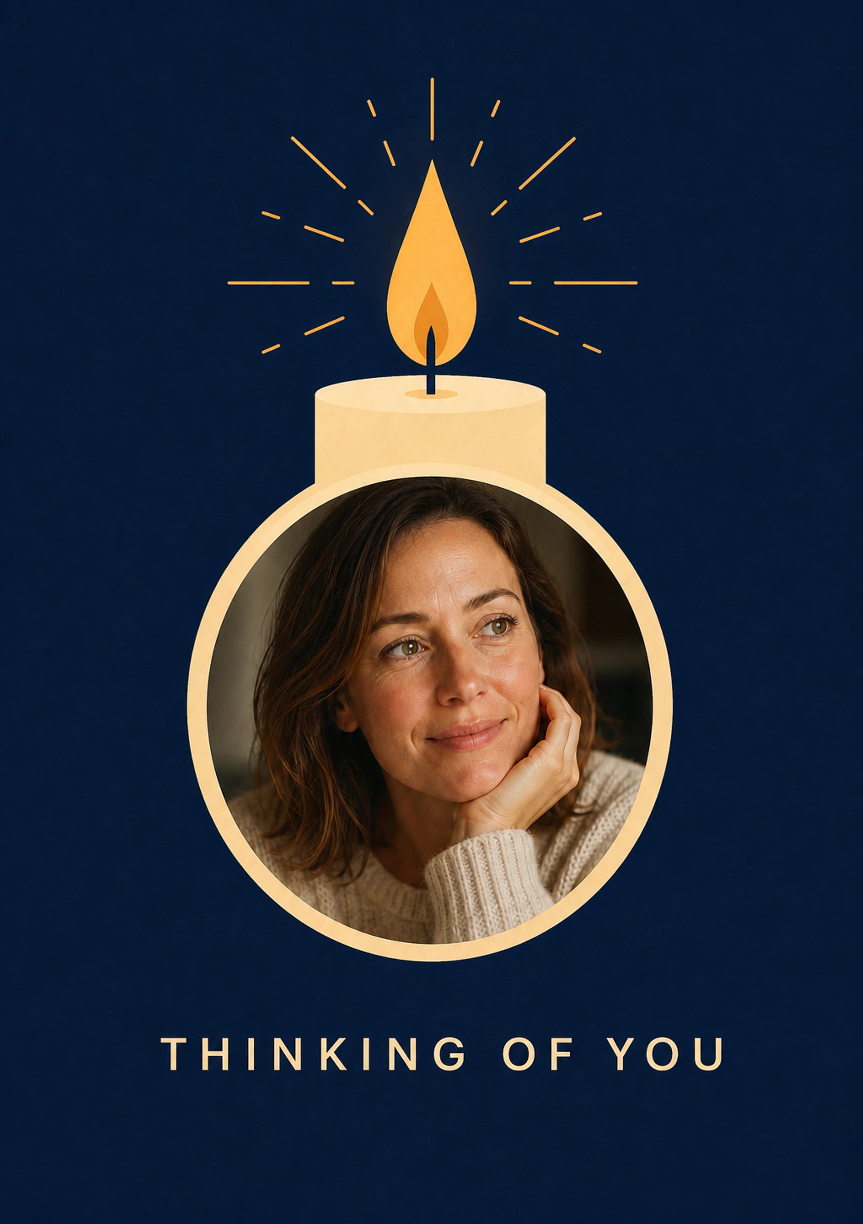 Thinking Of You - Personalised Card
