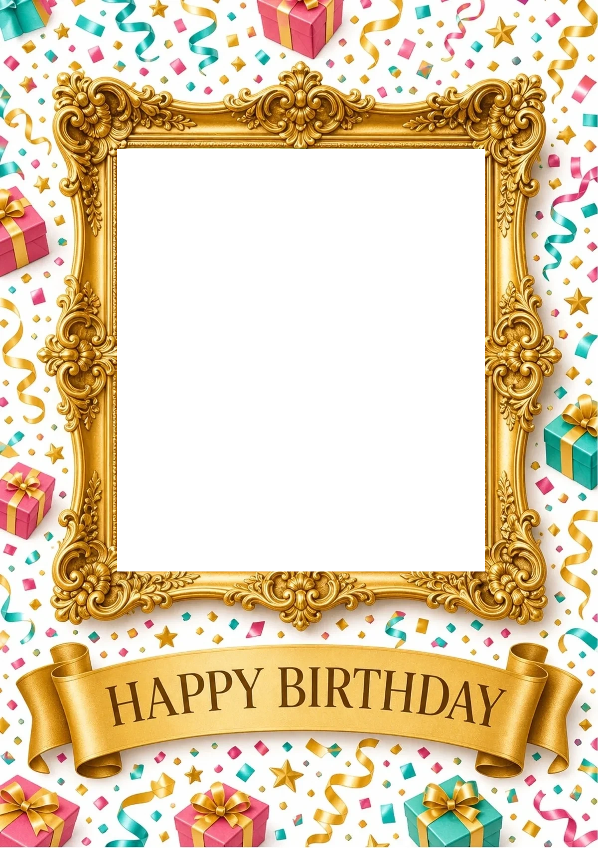 Birthdays - Personalised Card — with punch holes