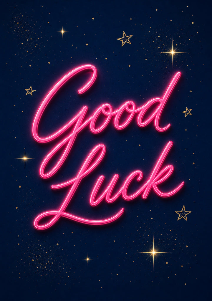 Good Luck Personalised Card
