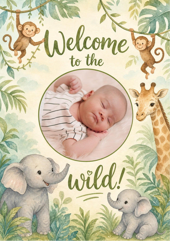 New Baby Personalised Card