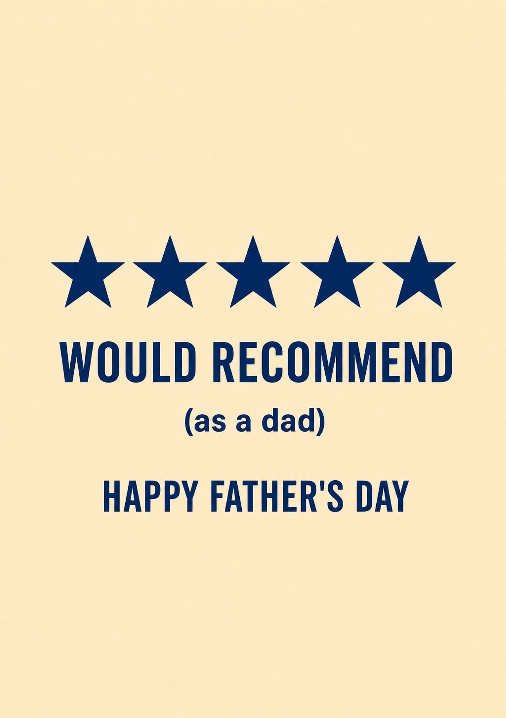 Fathers Day - Personalised Card — with punch holes