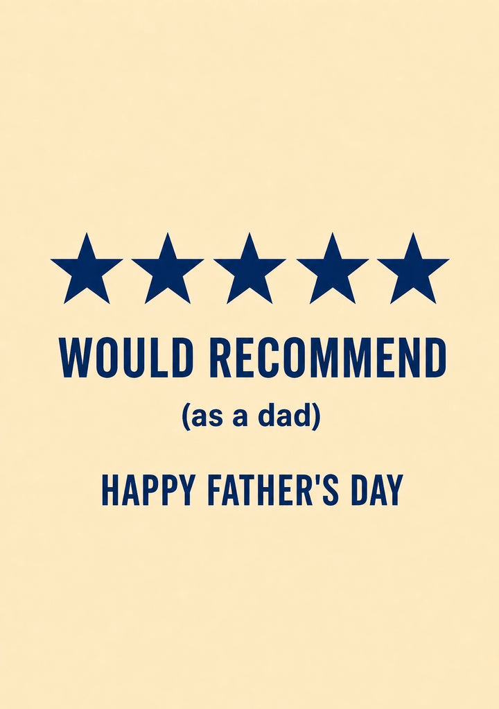 Fathers Day - Personalised Card