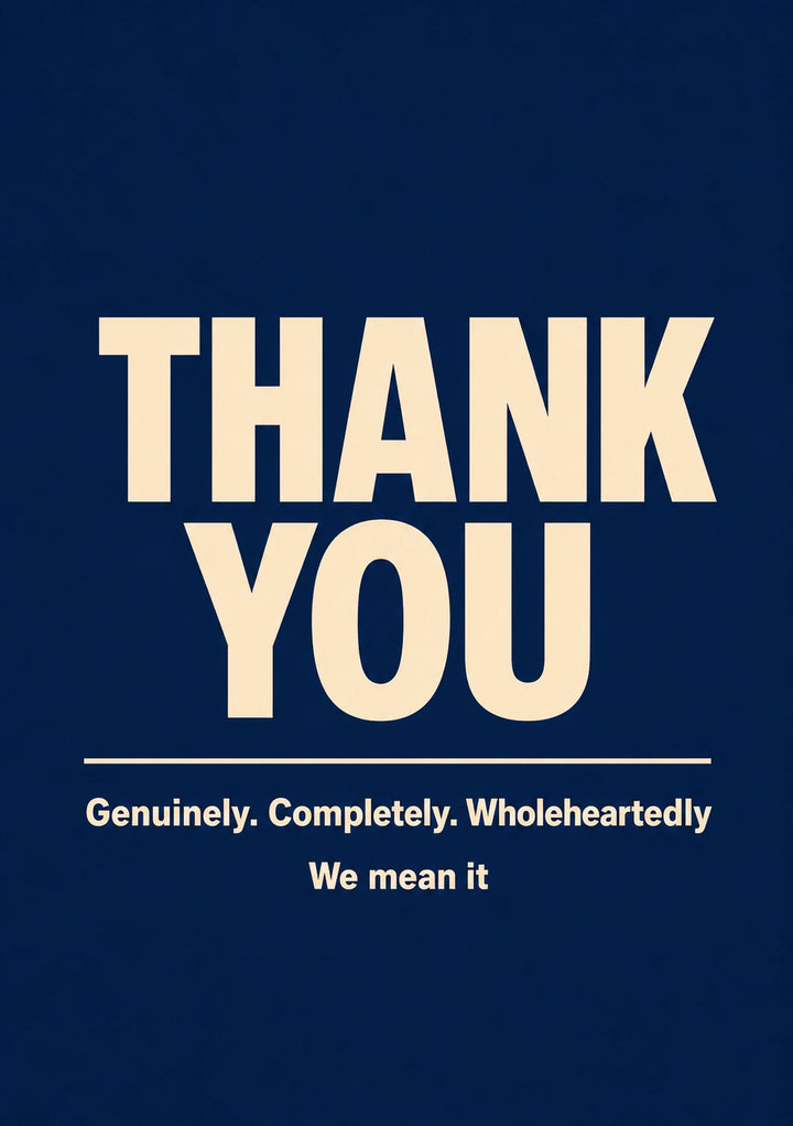 Thank You - Personalised Card