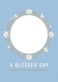 Load image into Gallery viewer, Christening - Personalised Card — with punch holes
