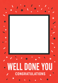 Load image into Gallery viewer, Congratulations - Personalised Card — with punch holes
