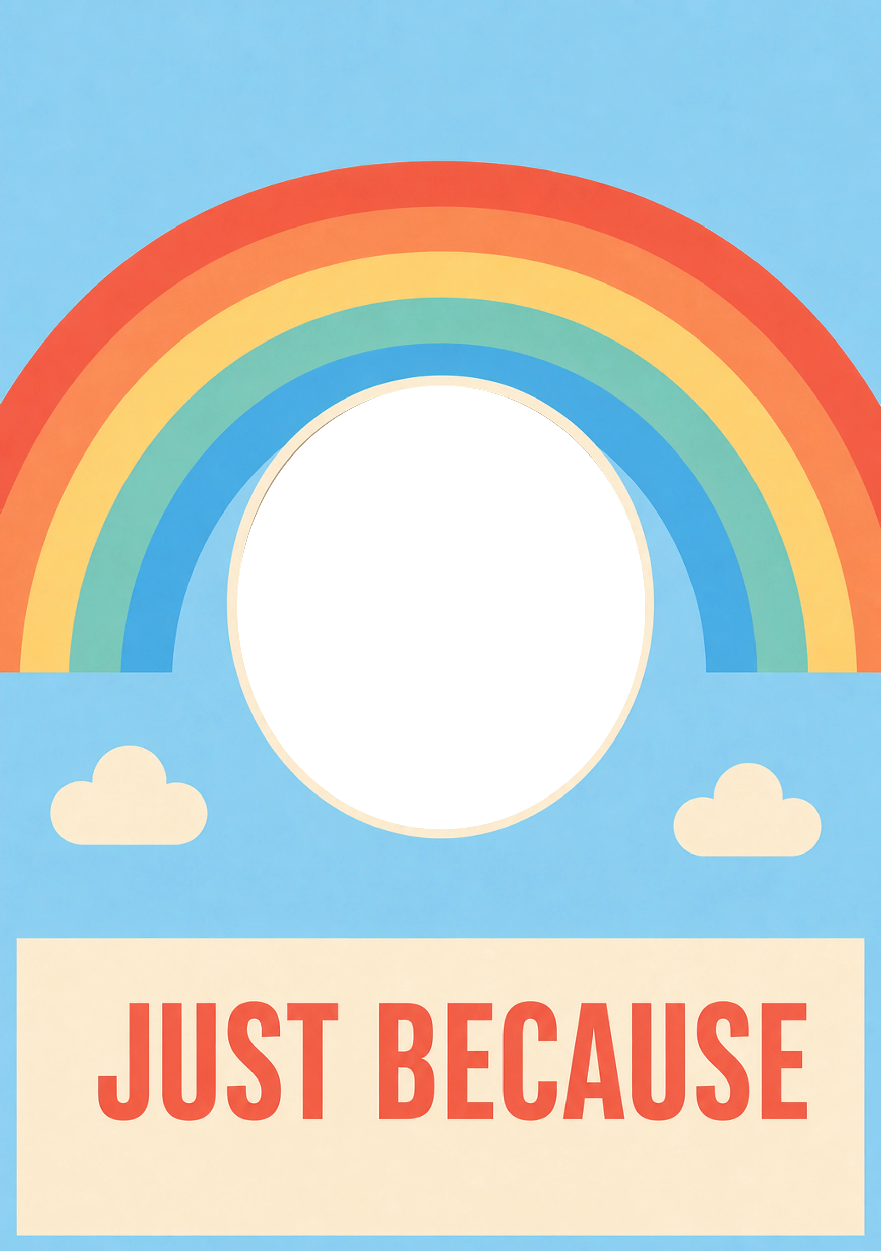 Send A Smile - Personalised Card — with punch holes