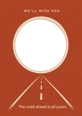 Load image into Gallery viewer, Leaving - Personalised Card — with punch holes
