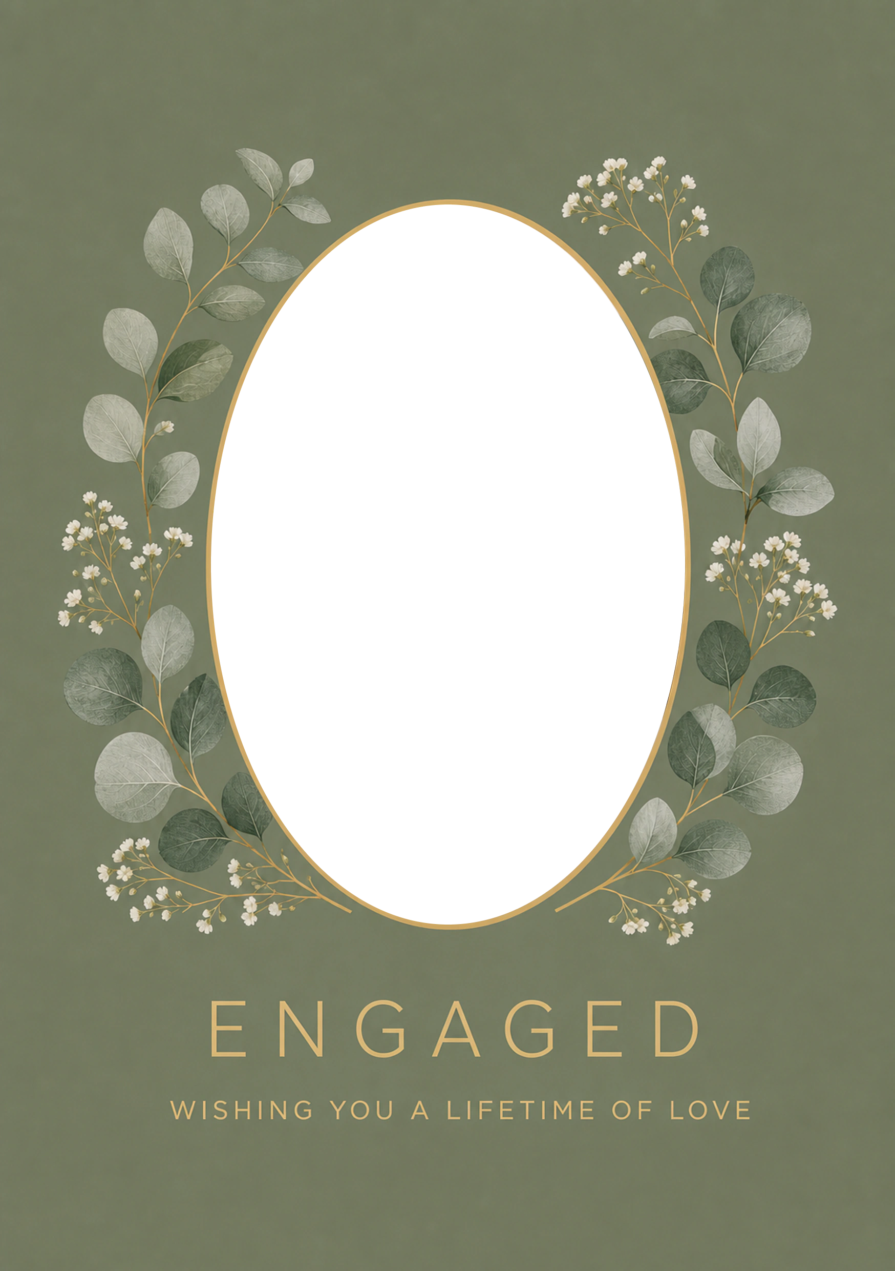 Engagement - Personalised Card — with punch holes