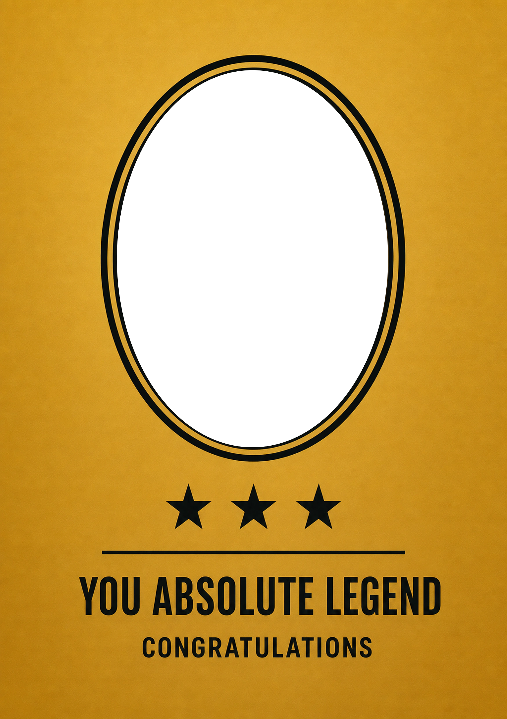 Congratulations - Personalised Card — with punch holes