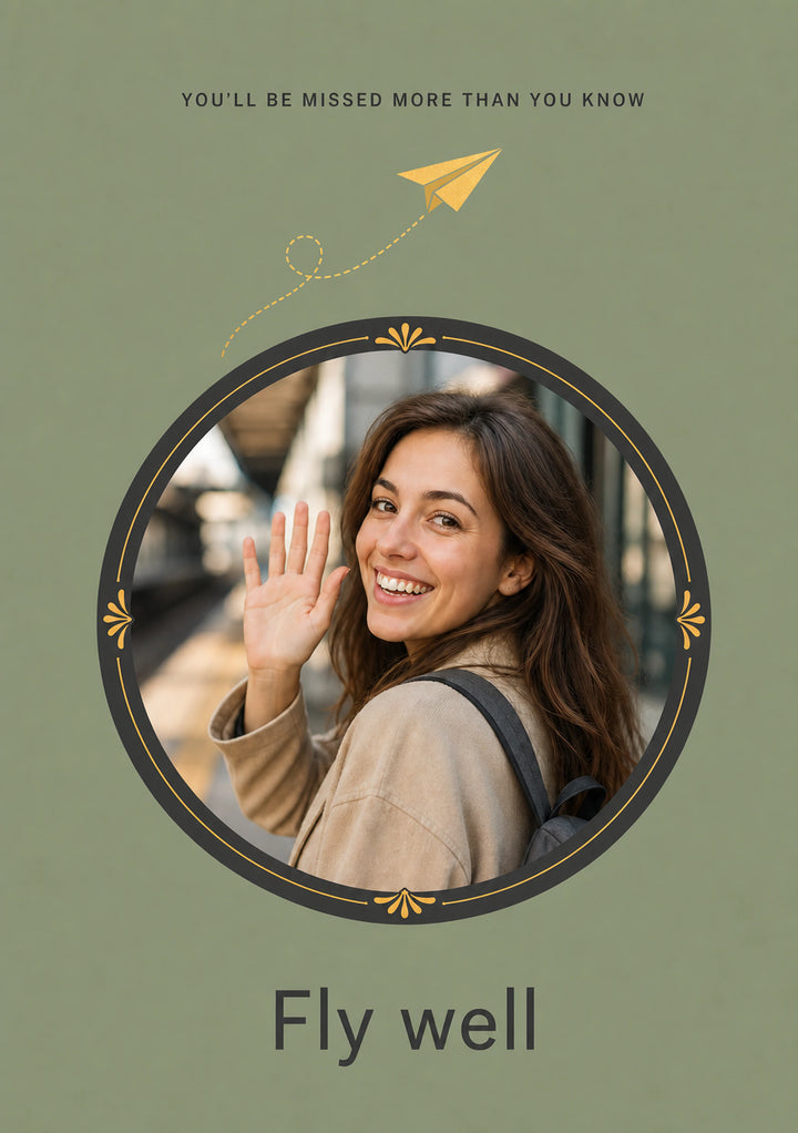 Leaving - Personalised Card