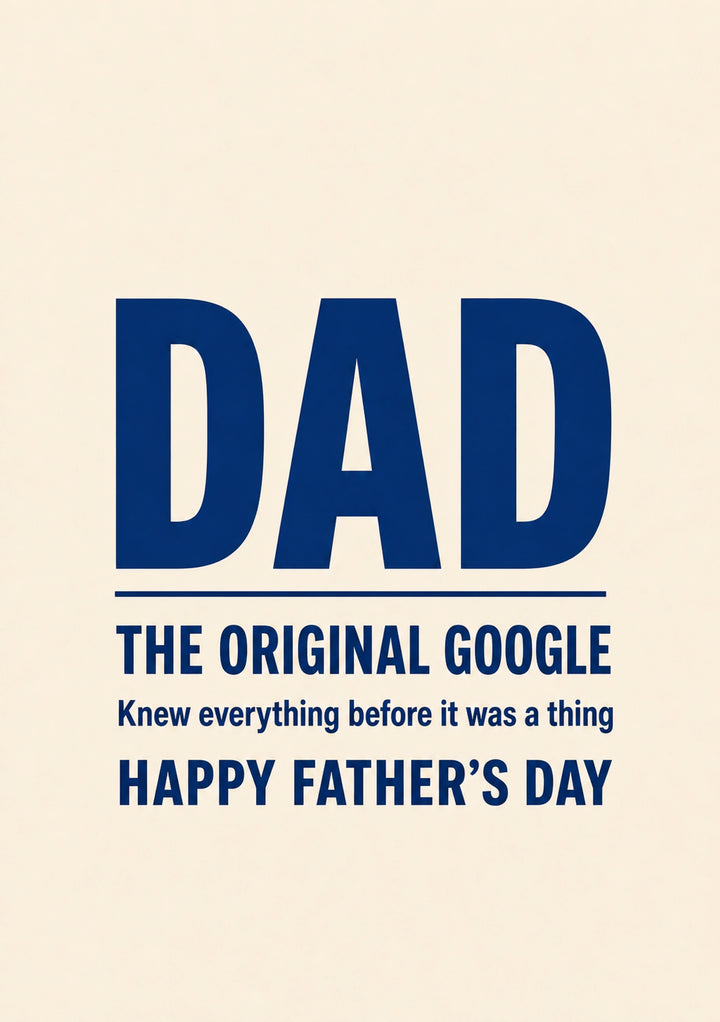 Fathers Day - Personalised Card