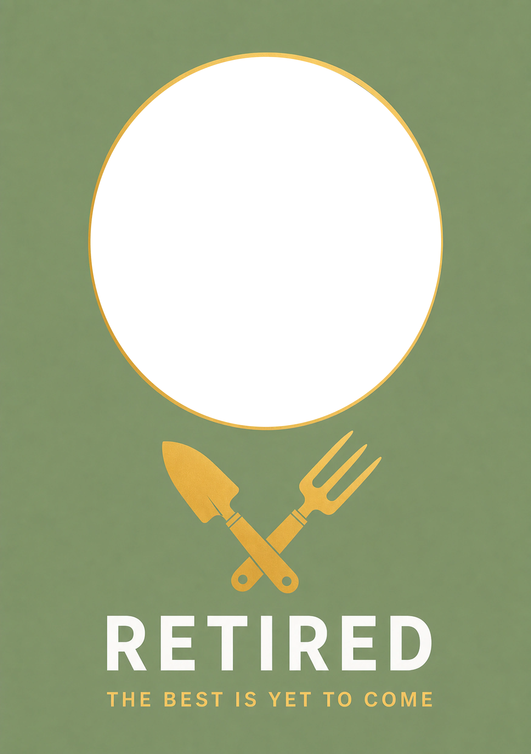 Retirement - Personalised Card — with punch holes
