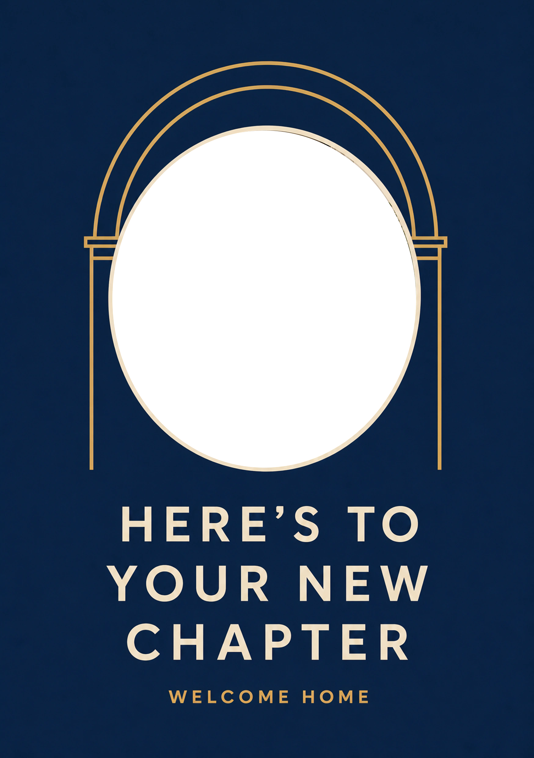 New Home - Personalised Card — with punch holes