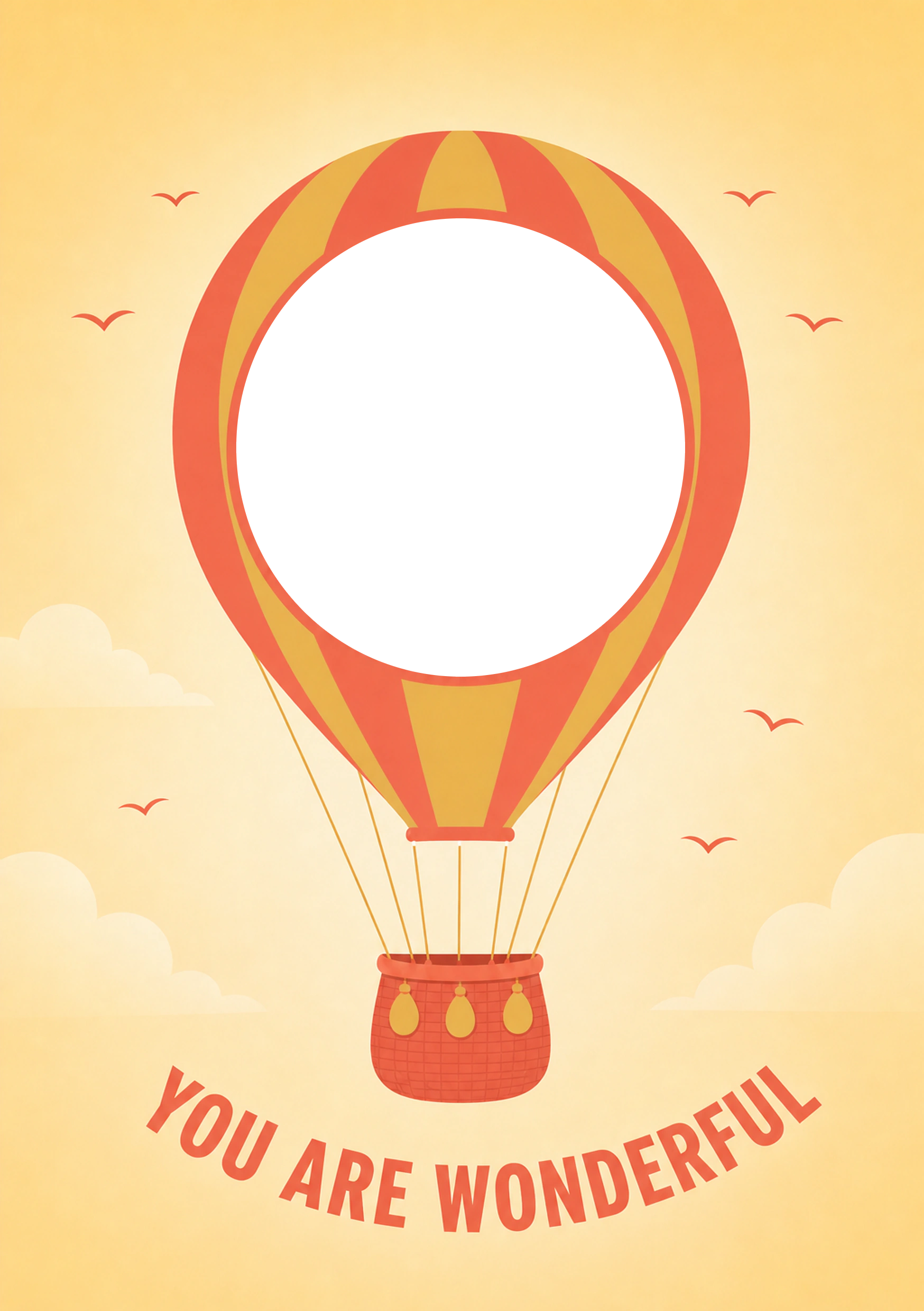Send A Smile - Personalised Card — with punch holes