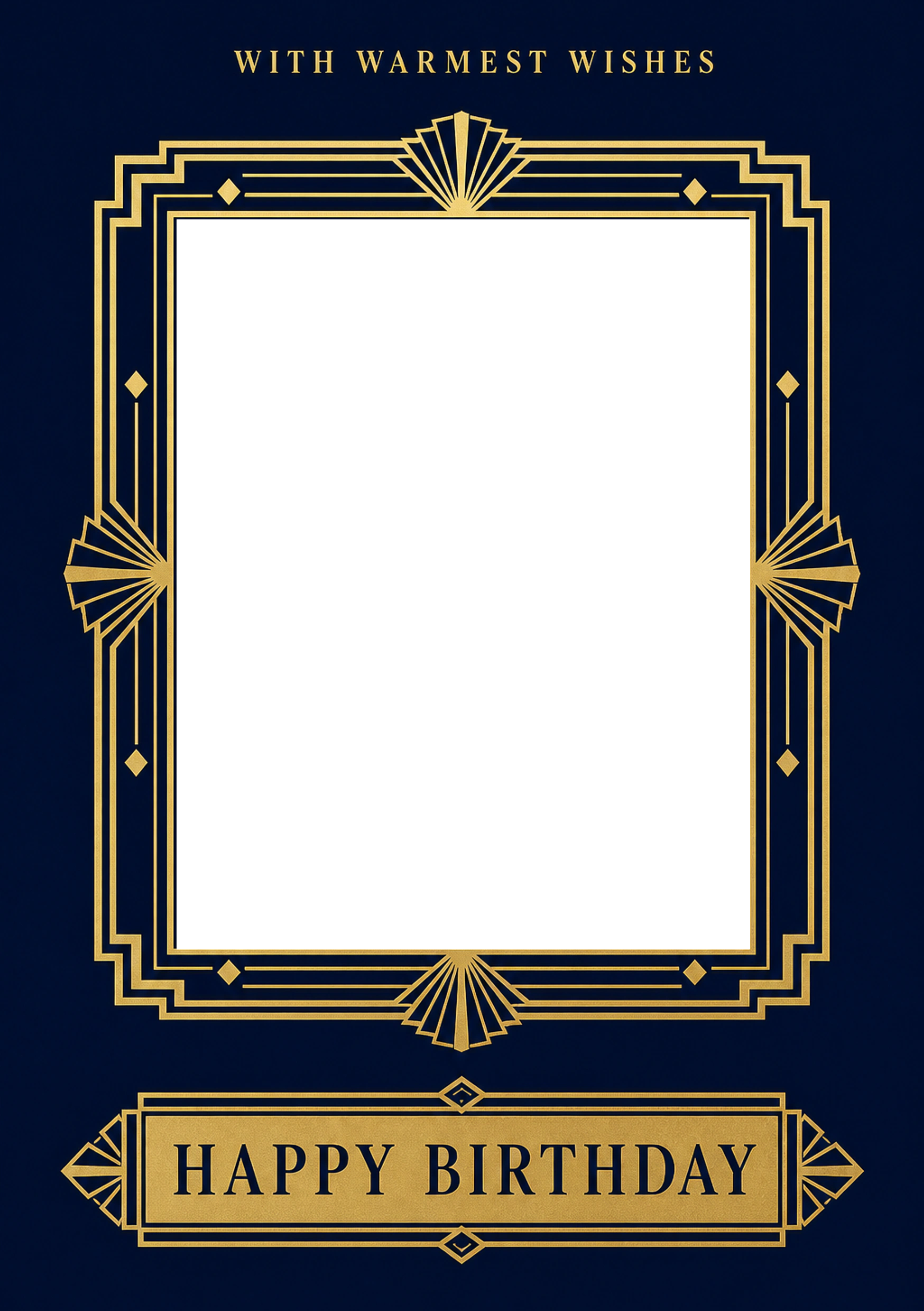 Birthdays - Personalised Card — with punch holes