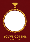 Load image into Gallery viewer, Exams - Personalised Card — with punch holes
