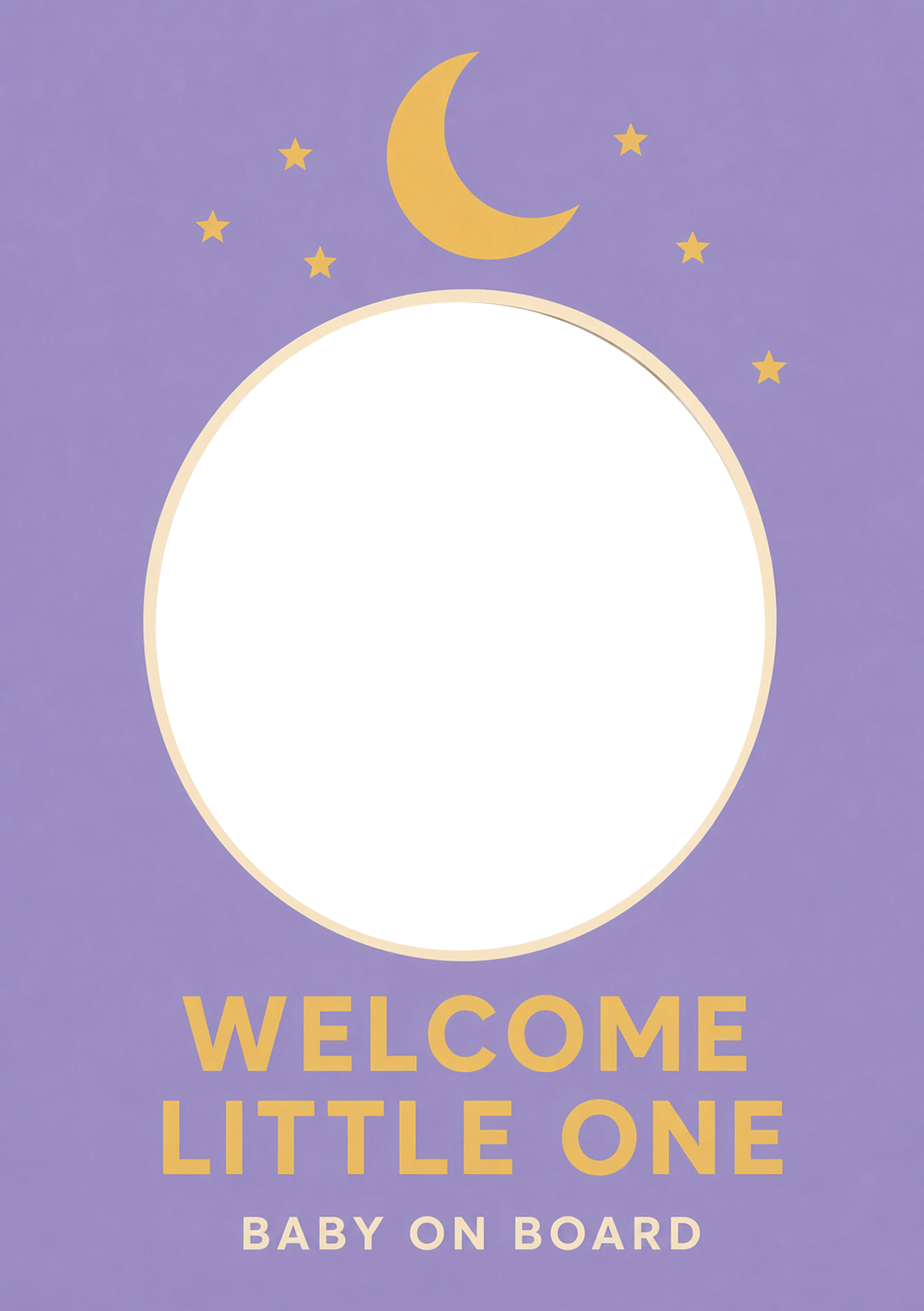 New Baby - Personalised Card — with punch holes