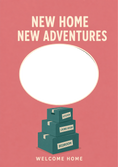 Load image into Gallery viewer, New Home - Personalised Card — with punch holes
