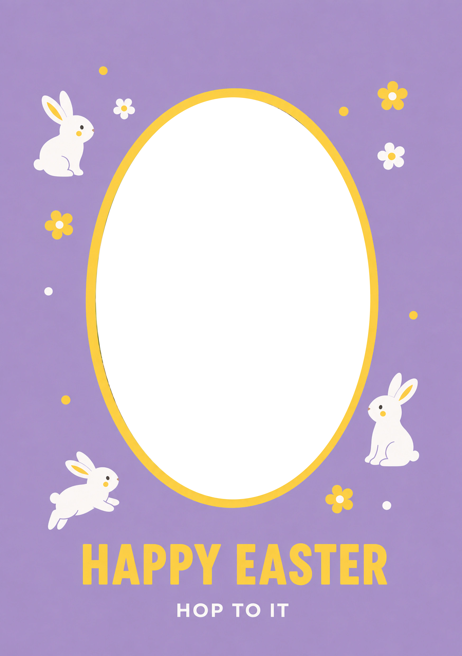 Easter - Personalised Card — with punch holes