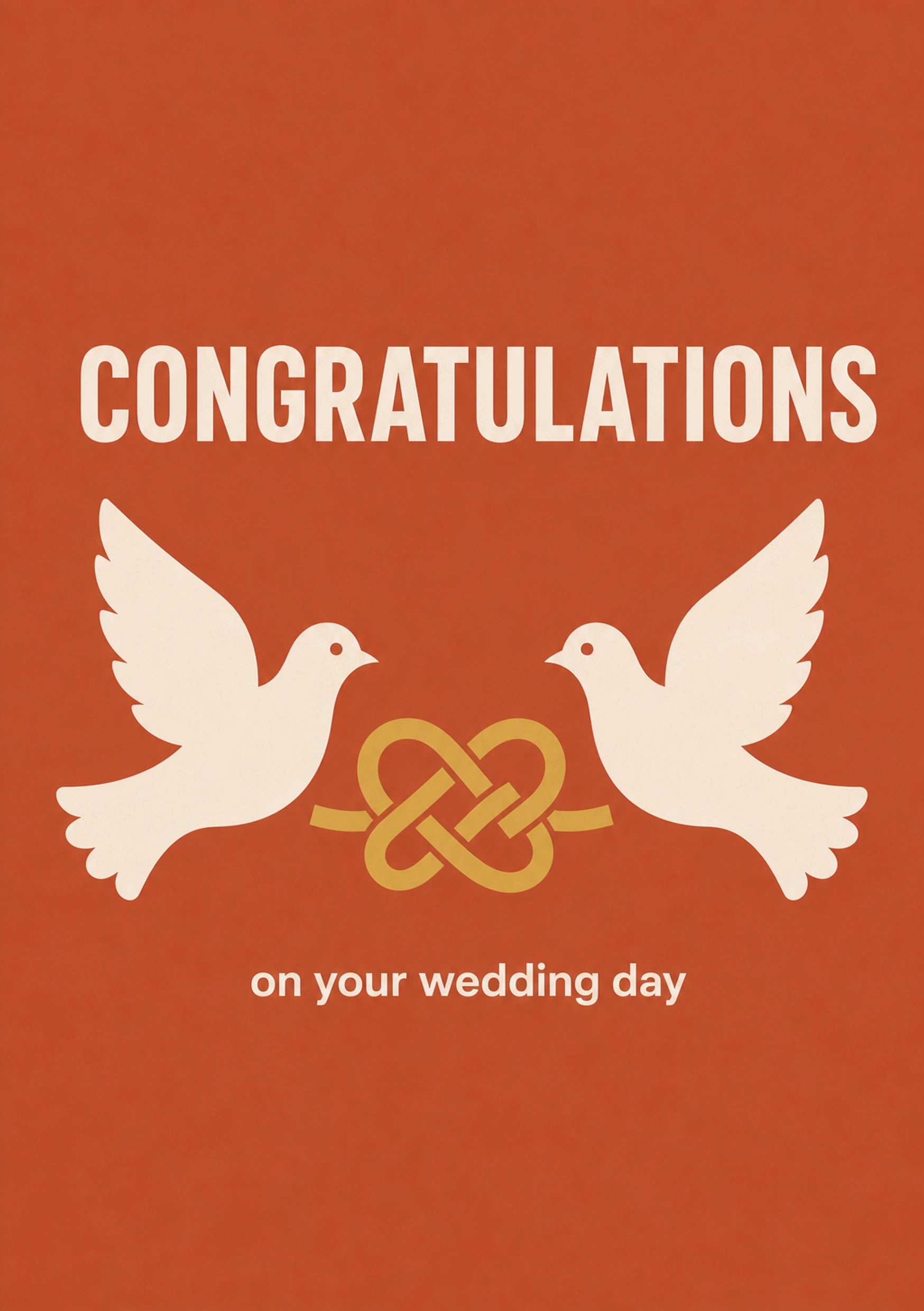 Wedding - Personalised Card — with punch holes
