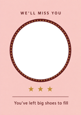 Load image into Gallery viewer, Leaving - Personalised Card — with punch holes

