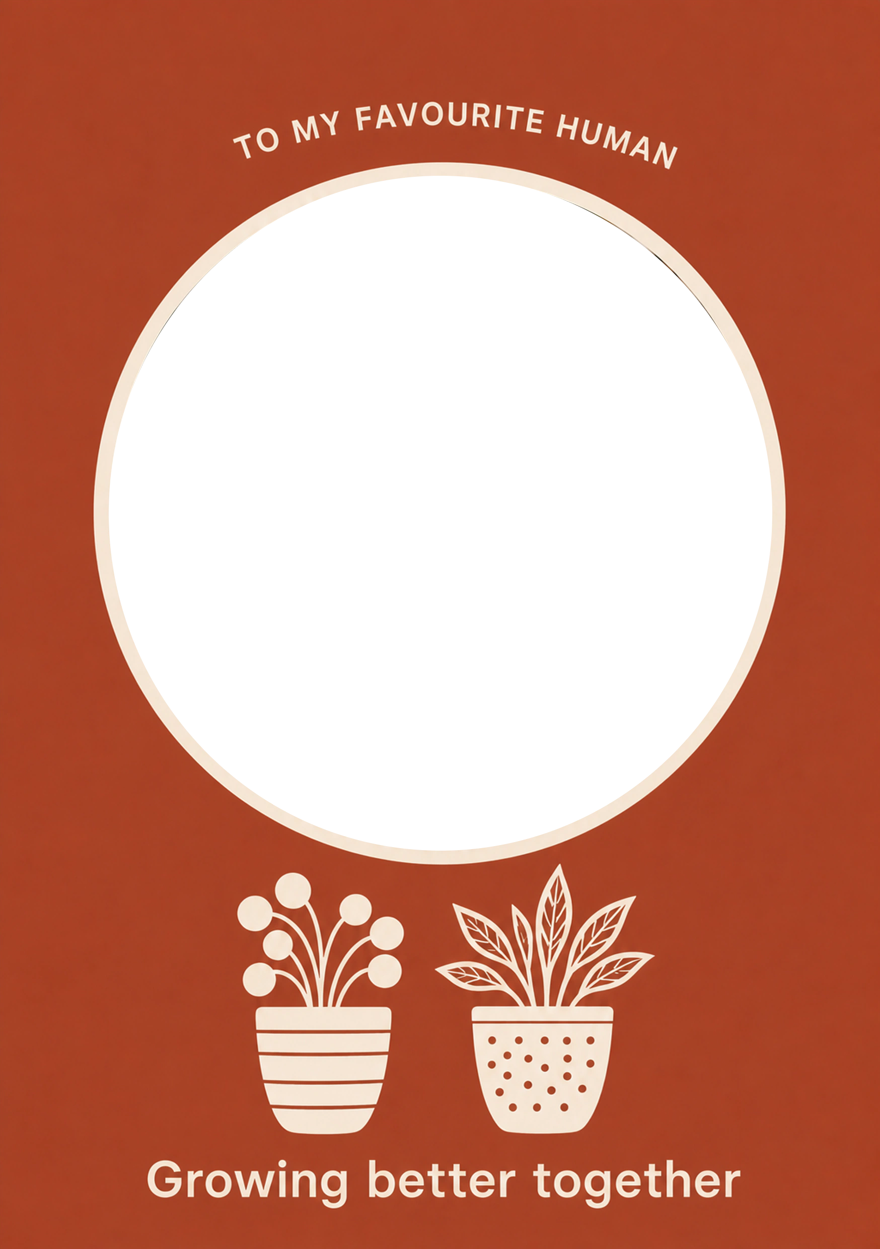 Friendship - Personalised Card — with punch holes