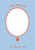 Load image into Gallery viewer, Just Because - Personalised Card — with punch holes
