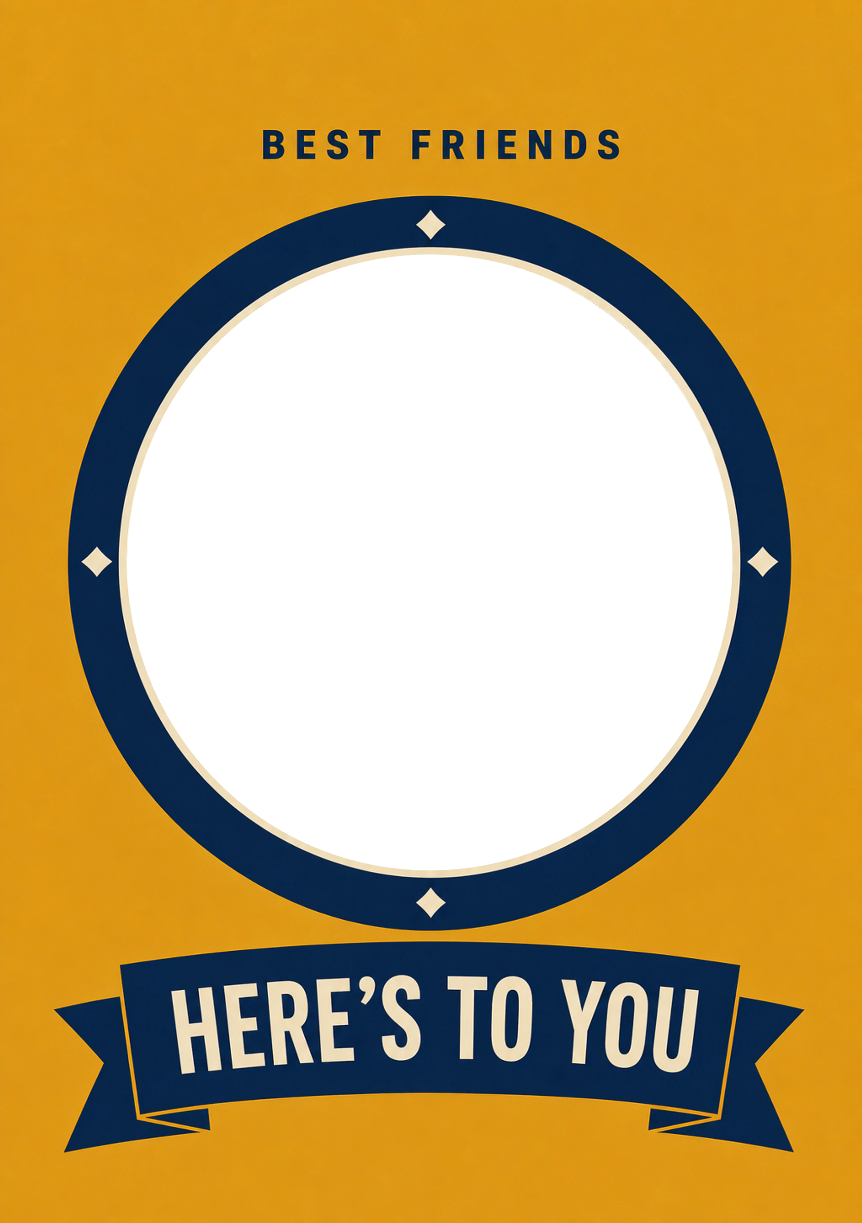 Friendship - Personalised Card — with punch holes