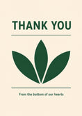 Load image into Gallery viewer, Thank You - Personalised Card — with punch holes
