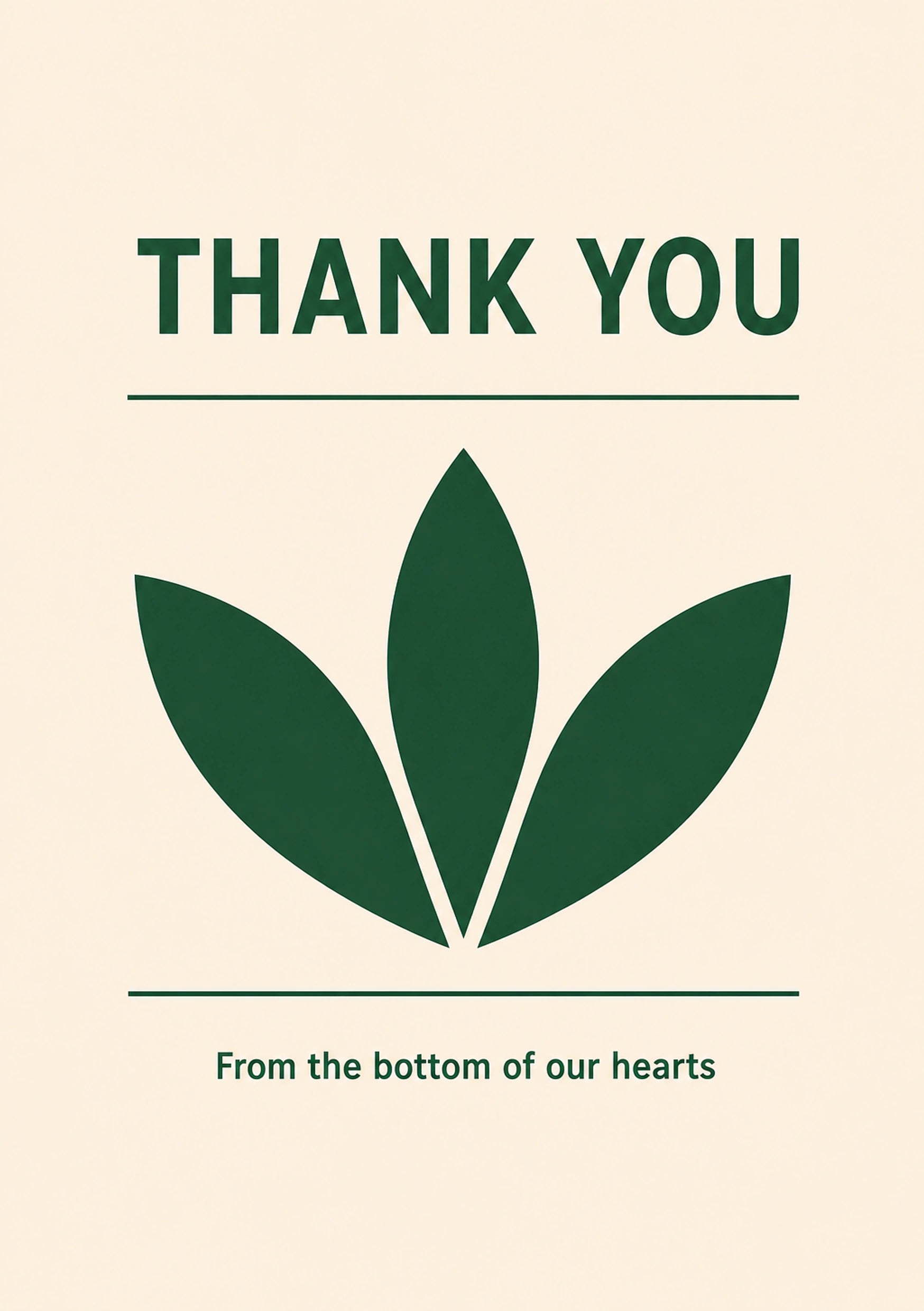 Thank You - Personalised Card