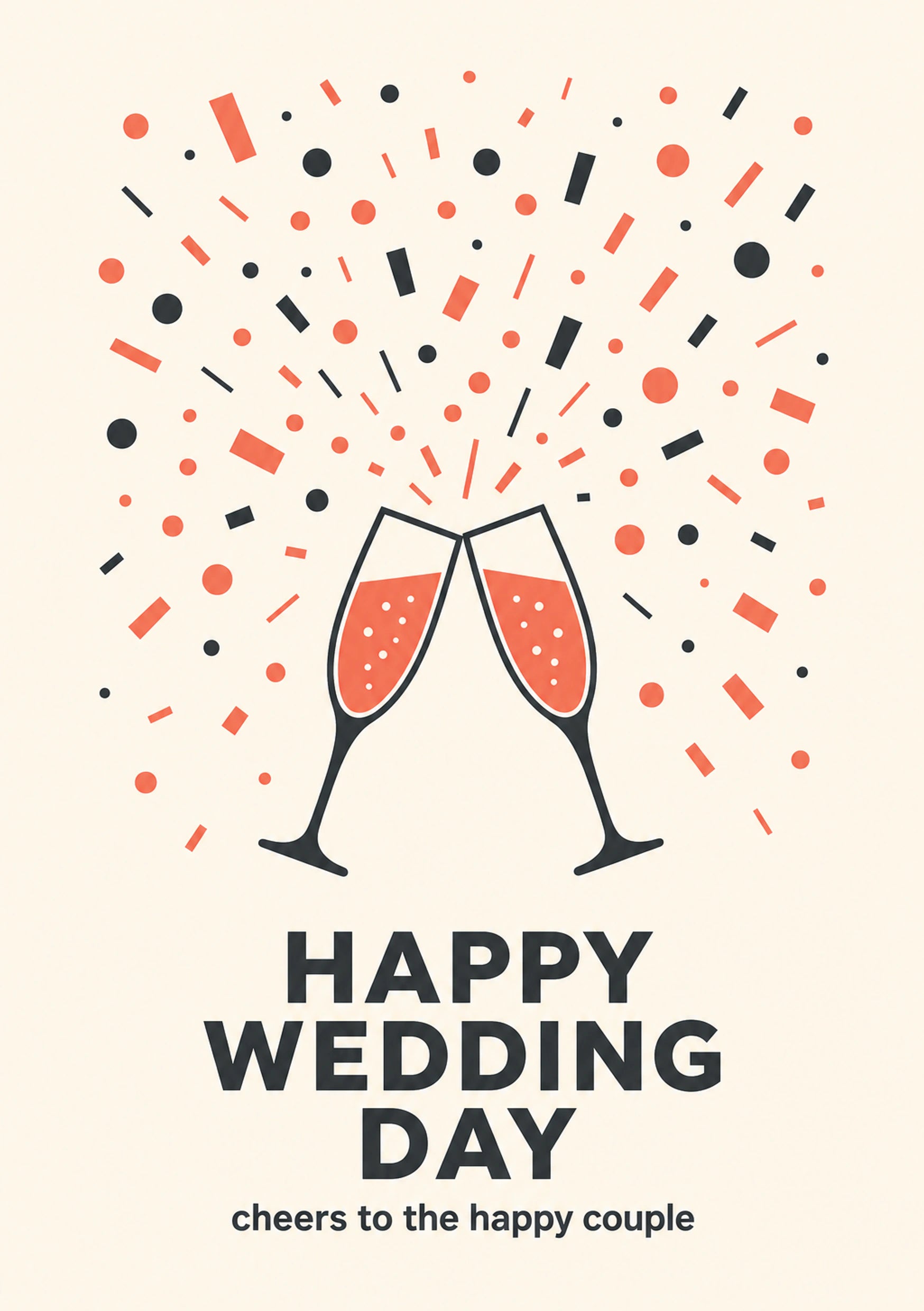 Wedding - Personalised Card — with punch holes