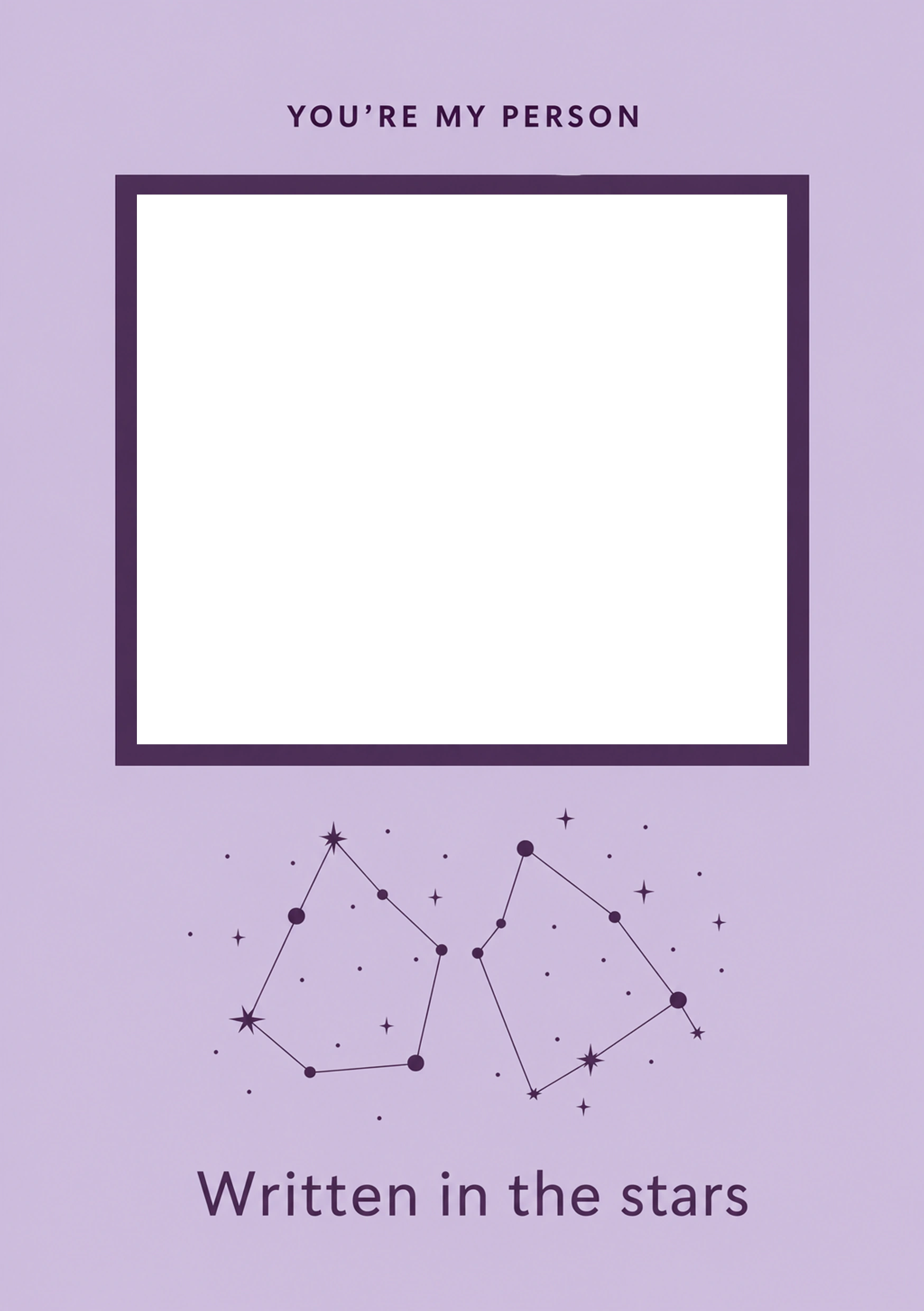 Friendship - Personalised Card — with punch holes