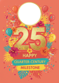 Load image into Gallery viewer, One Year Wonderful - Custom Card — blank frame
