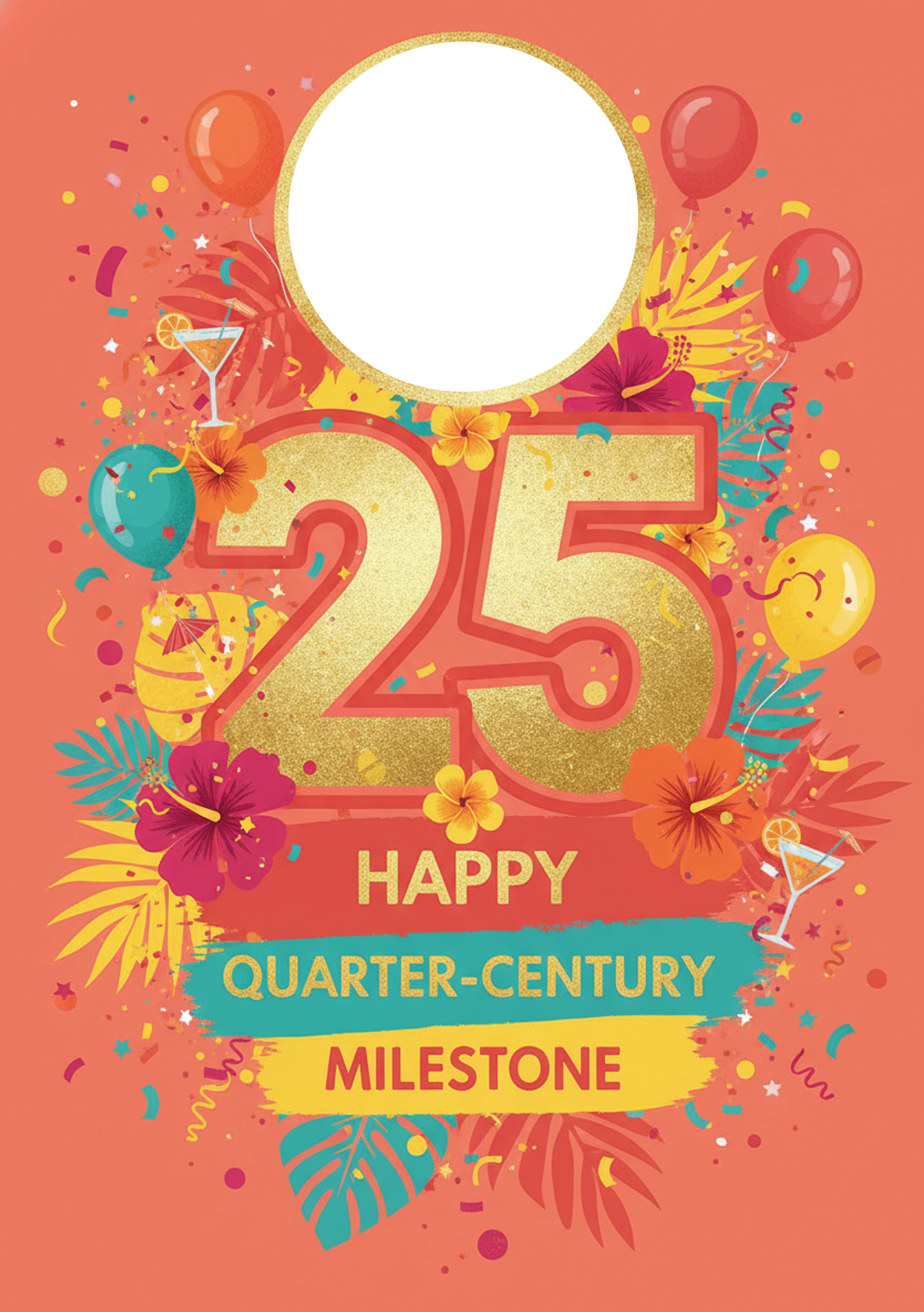 One Year Wonderful - Custom Card — blank frame