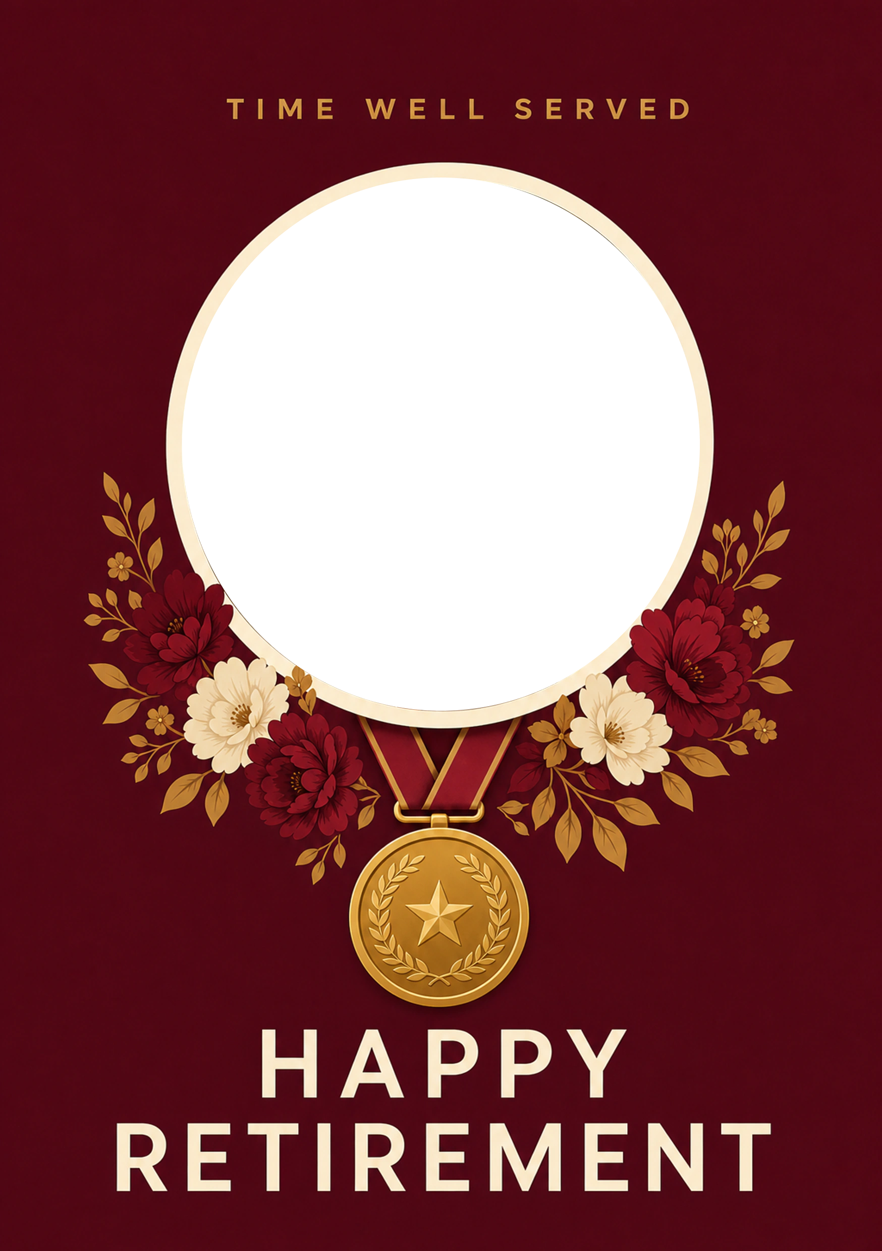 Retirement - Personalised Card — with punch holes